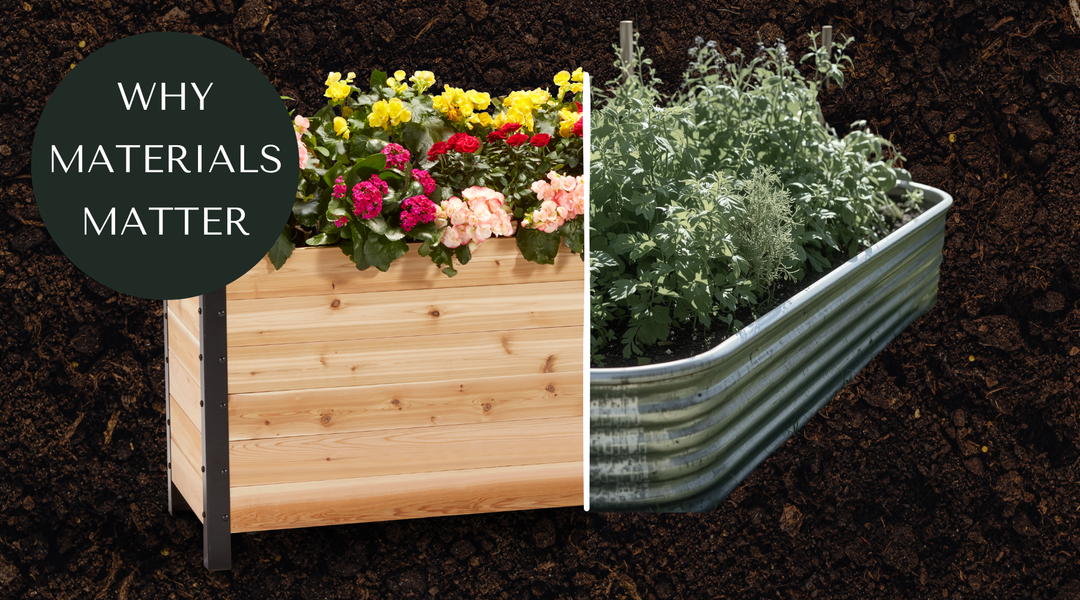 COMARISON OF CEDAR VS METAL FOR THE GARDEN