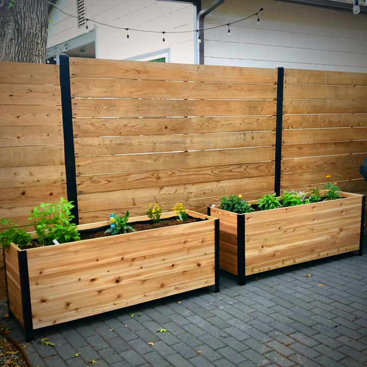 18 x 60 Planter Box - 24 TALL – rectangular cedar planter box for outdoor and garden use