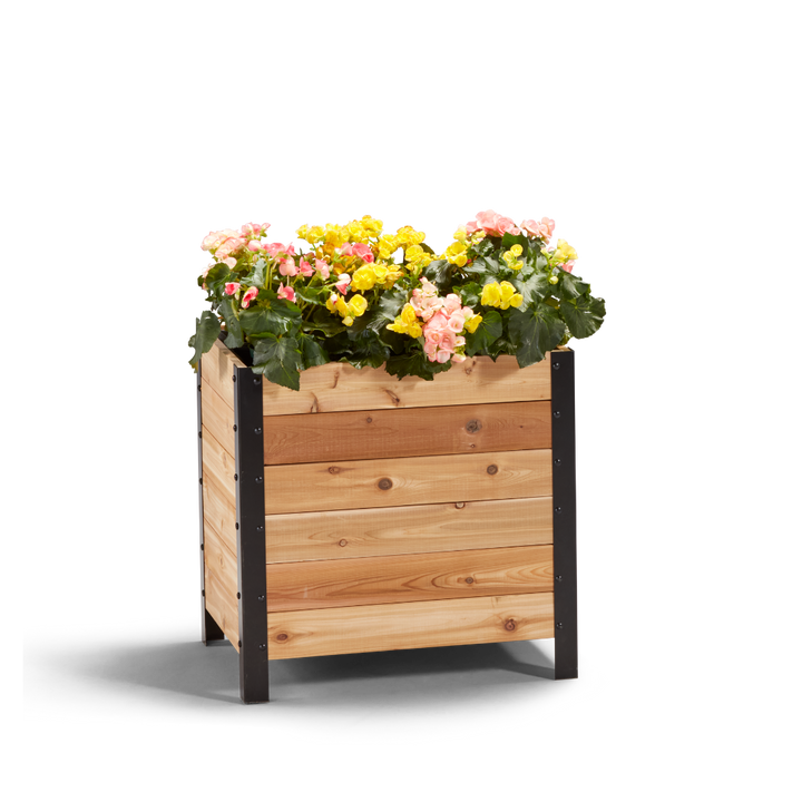 18 x 24 Planter Box - 24 TALL – rectangular cedar planter box for outdoor and garden use