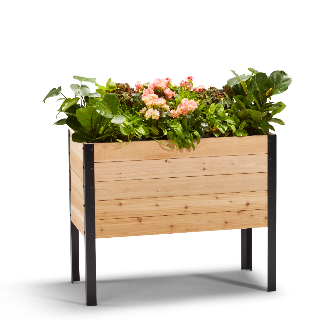 18 x 36 Raised Garden Bed - 30 TALL – rectangular cedar planter box for outdoor and garden use