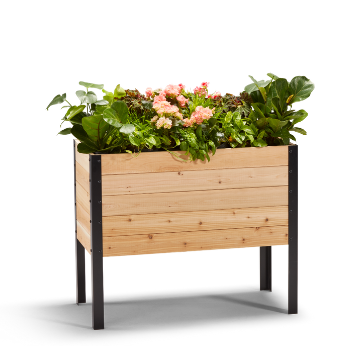 18 x 36 Raised Garden Bed - 30 TALL – rectangular cedar planter box for outdoor and garden use
