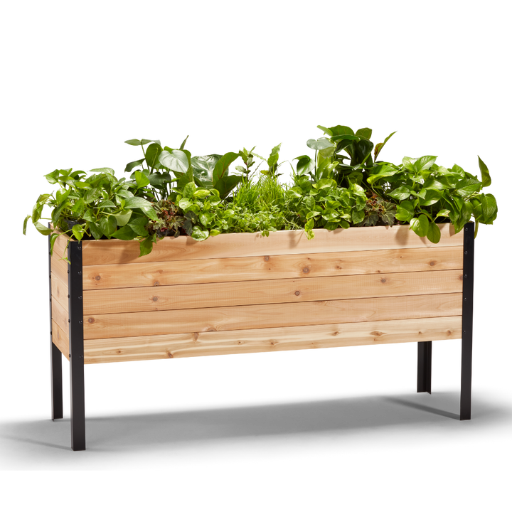 18 x 60 Raised Garden Bed - 30 TALL – rectangular cedar planter box for outdoor and garden use